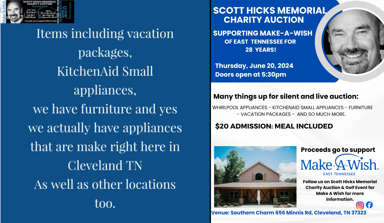 Scott Hicks Memorial Charity Auction & Golf Event for Make A Wish - Mix ...